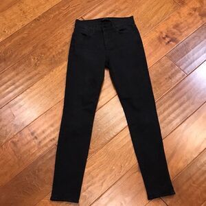 J Brand Black Maria Skinny Jeans with Two Repairable Holes